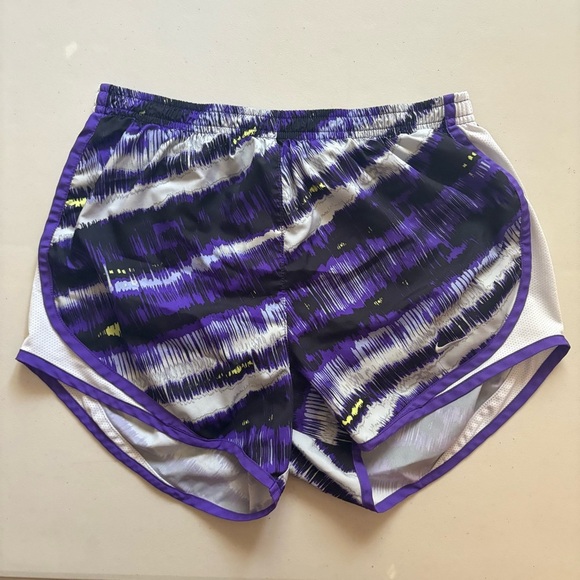 Nike Pants - Nike Women's Purple and Black Athletic Shorts